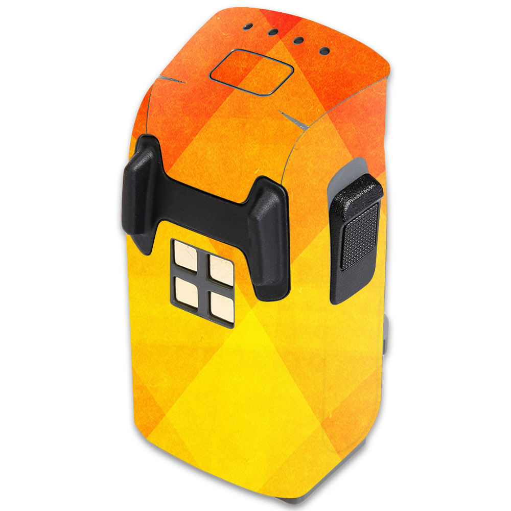 Picture of MightySkins DJSPBAT-Orange Texture Skin for DJI Spark Mini Drone Battery - Orange Texture