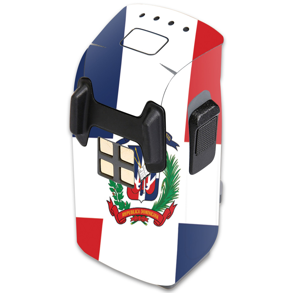 Picture of MightySkins DJSPBAT-Dominican Flag Skin for DJI Spark Mini Drone Battery - Dominican Flag