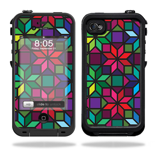 LIFIP4-Stained Glass Window Skin for Lifeproof iPhone 4 & 4S Case - Stained Glass Window -  MightySkins