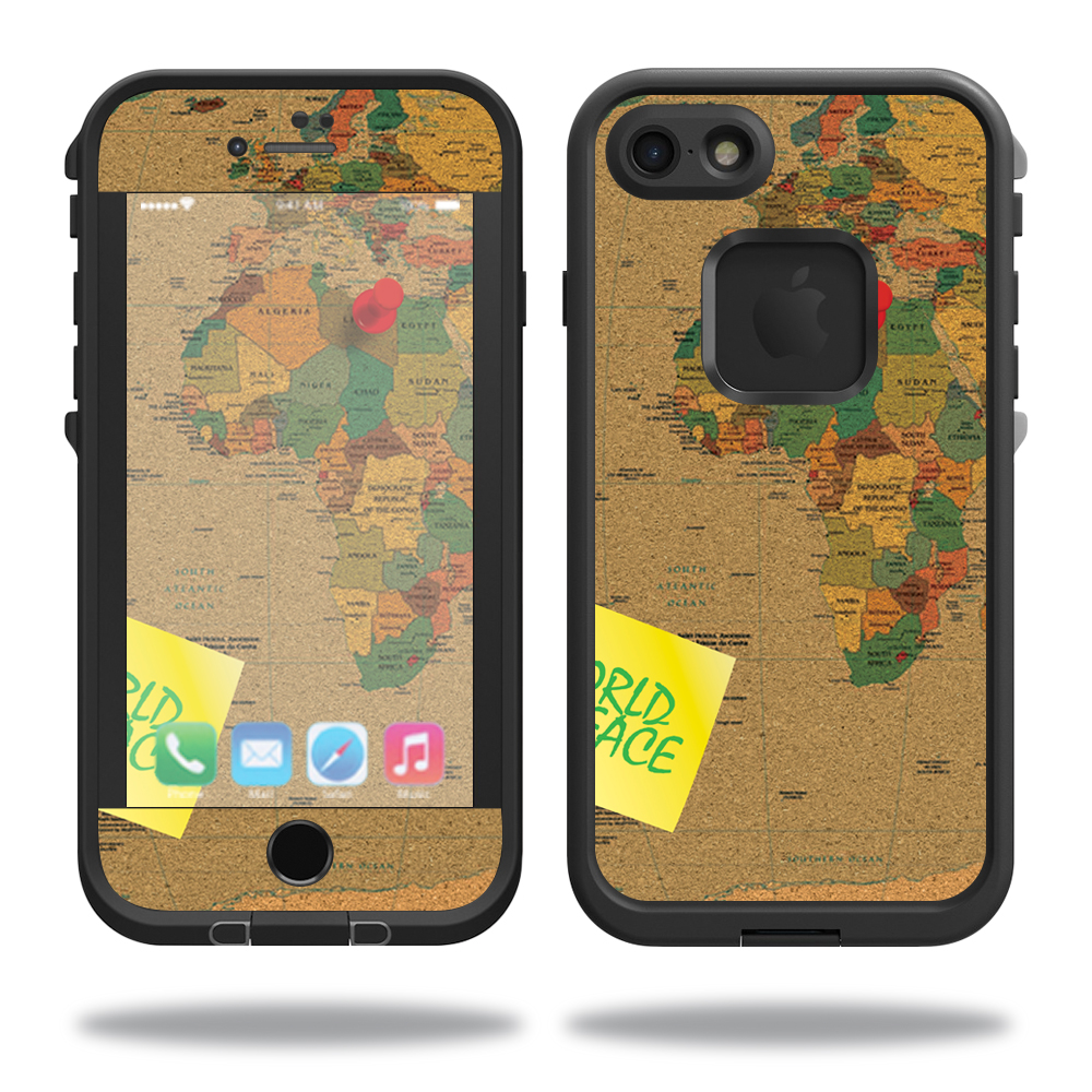 LIFIP7-World Peace Skin for Lifeproof Fre iPhone SE 2020 7 & 8 Case Wrap Cover Sticker - World Peace -  MightySkins