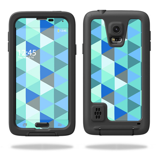 LIFSGS5-Blue Kaleidoscope Skin for Lifeproof Samsung Galaxy S5 Case Wrap Cover Sticker - Blue Kaleidoscope -  MightySkins