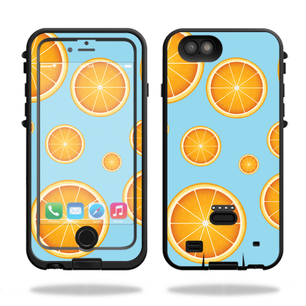 IPOWIP6PL-Orange Slices Skin for Lifeproof Fre Power iPhone 6 Plus & 6S Plus Case Wrap Cover Sticker - Orange Slices -  MightySkins