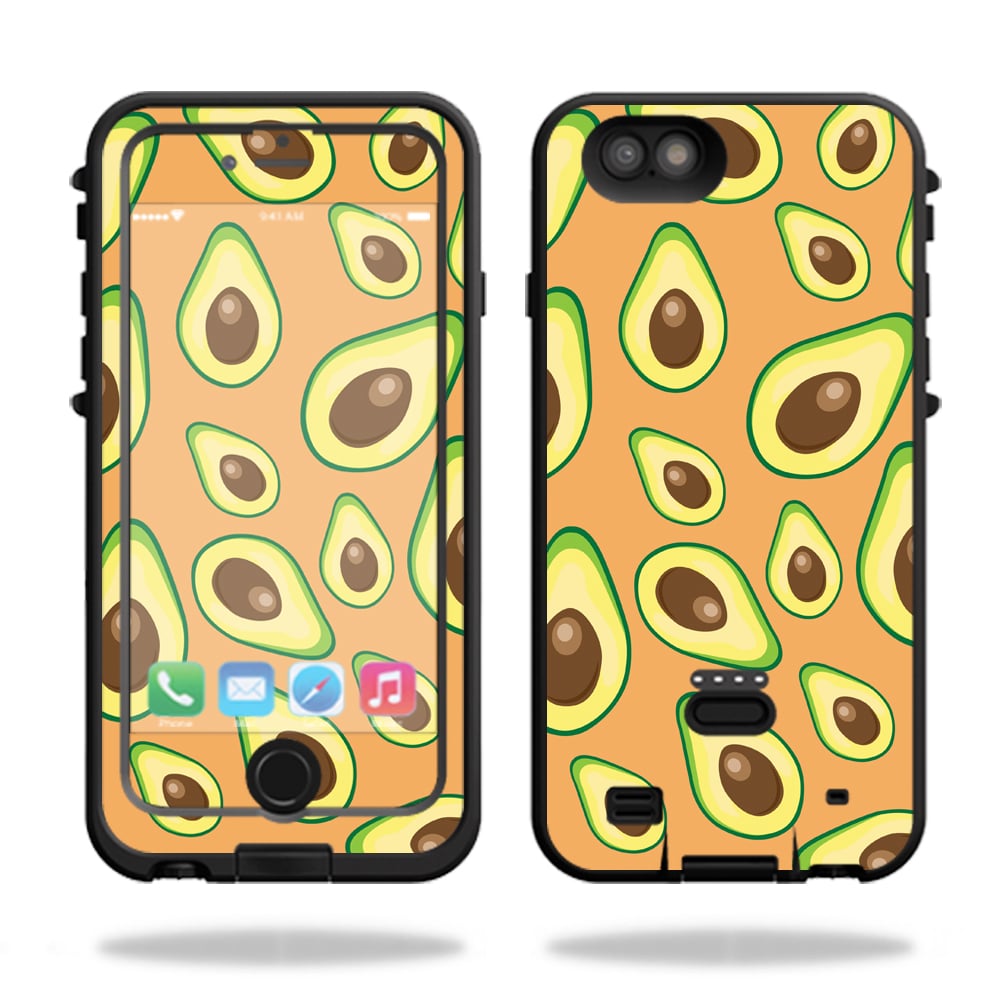 IPOWIP6PL-Orange Avocados Skin for Lifeproof Fre Power iPhone 6 Plus & 6S Plus Case Wrap Cover Sticker - Orange Avocados -  MightySkins