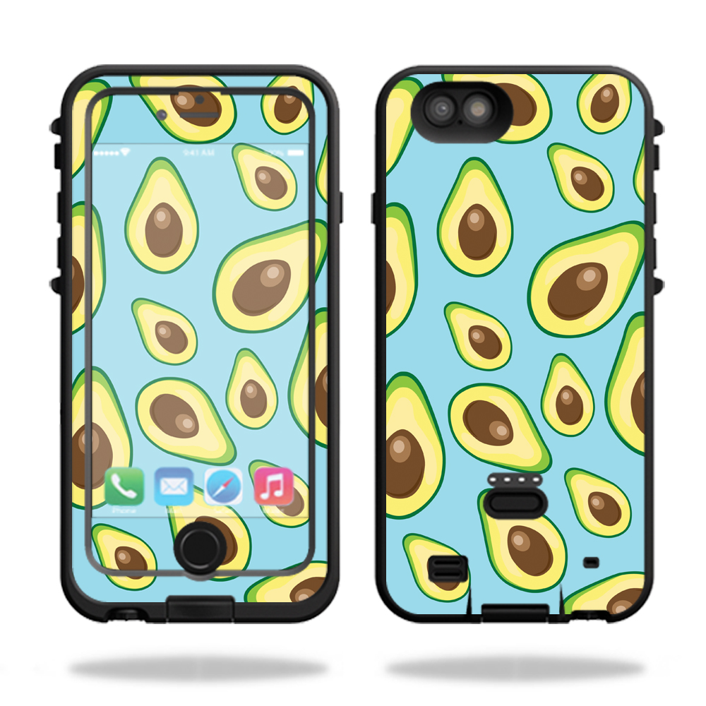 IPOWIP6PL-Blue Avocados Skin for Lifeproof Fre Power iPhone 6 Plus & 6S Plus Case Wrap Cover Sticker - Blue Avocados -  MightySkins