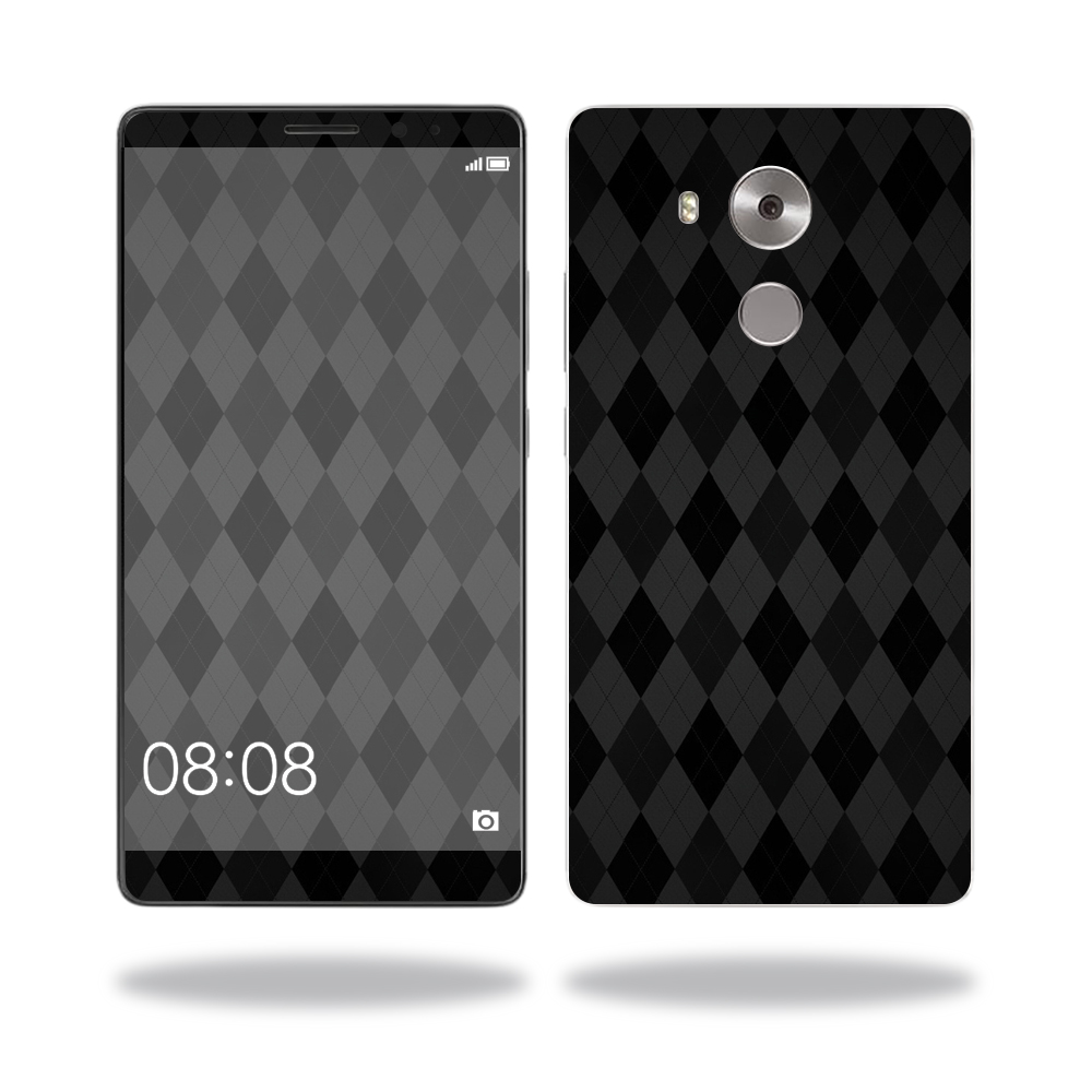 Picture of MightySkins HUMATE81-Black Argyle Skin for Huawei Mate 8 Wrap Cover Sticker - Black Argyle