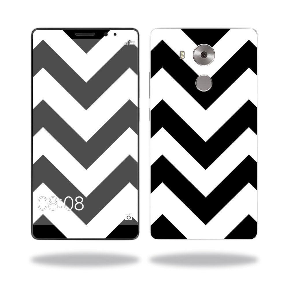 Picture of MightySkins HUMATE81-Black Chevron Skin for Huawei Mate 8 Wrap Cover Sticker - Black Chevron