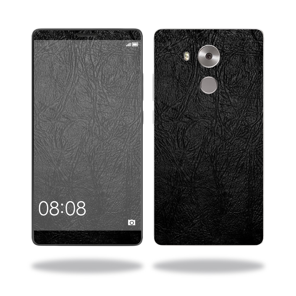Picture of MightySkins HUMATE81-Black Leather Skin for Huawei Mate 8 Wrap Cover Sticker - Black Leather