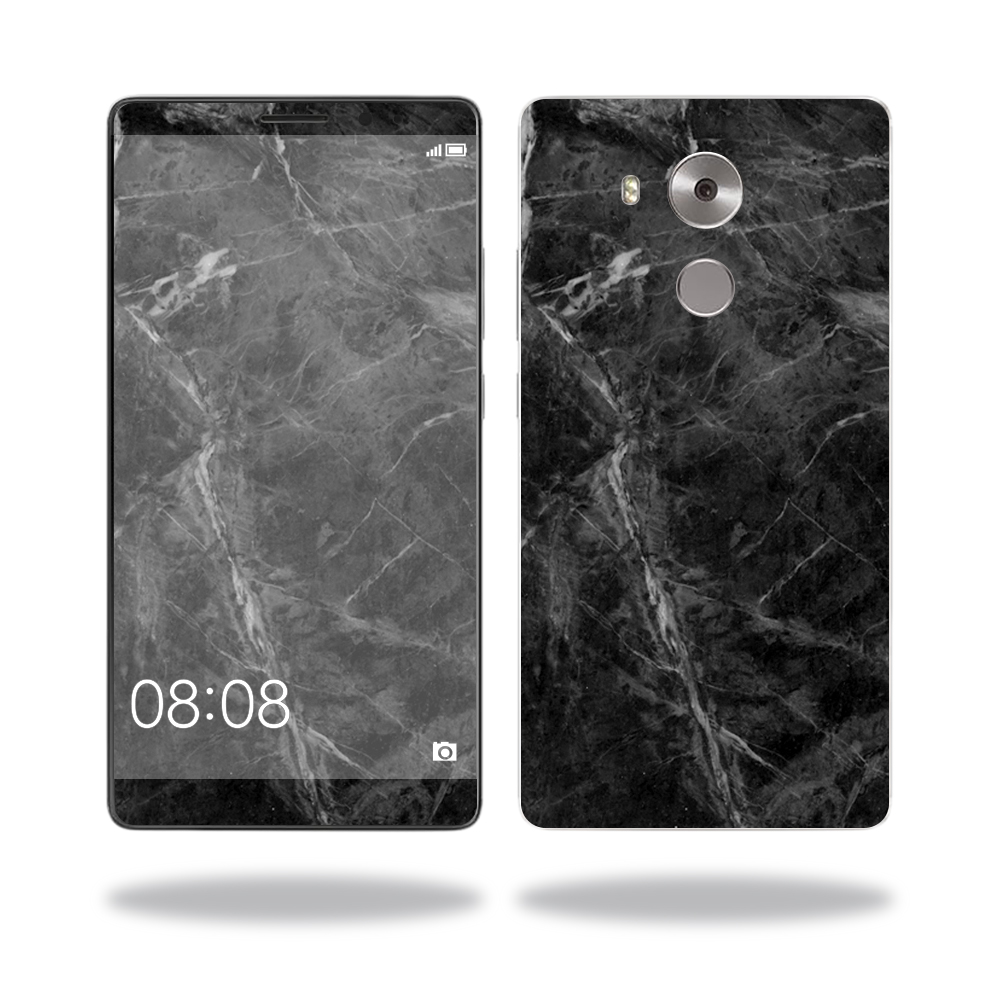 Picture of MightySkins HUMATE81-Black Marble Skin for Huawei Mate 8 Wrap Cover Sticker - Black Marble