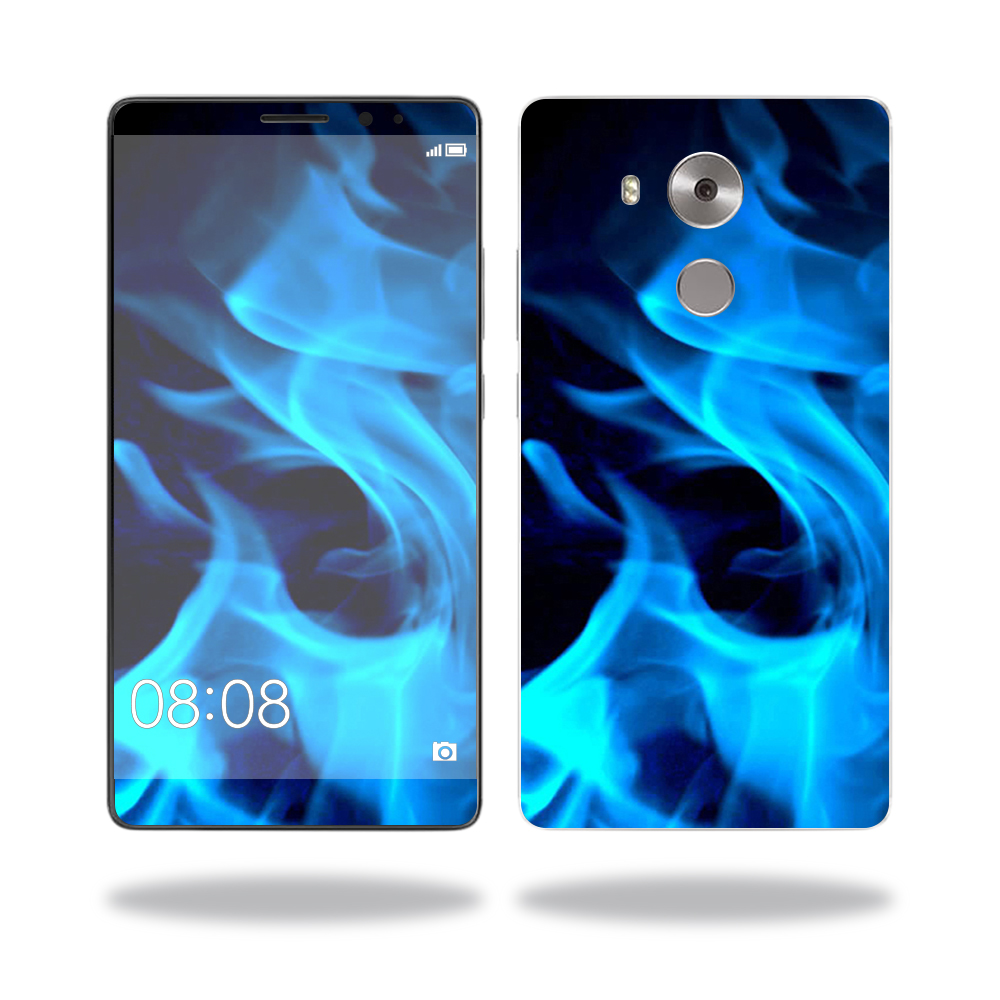 Picture of MightySkins HUMATE81-Blue Flames Skin for Huawei Mate 8 Wrap Cover Sticker - Blue Flames