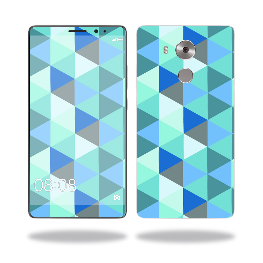 Picture of MightySkins HUMATE81-Blue Kaleidoscope Skin for Huawei Mate 8 Wrap Cover Sticker - Blue Kaleidoscope