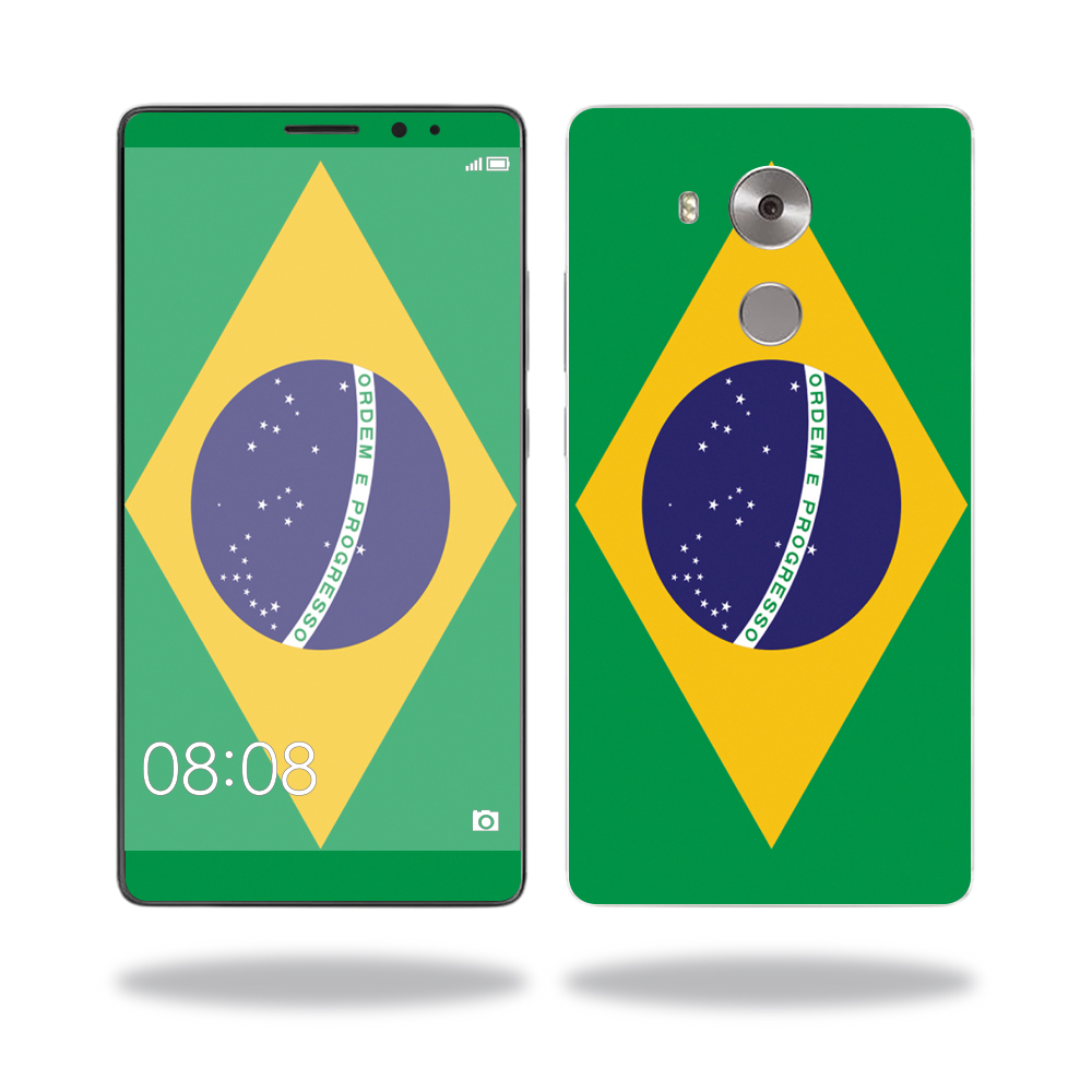 Picture of MightySkins HUMATE81-Brazilian Flag Skin for Huawei Mate 8 Wrap Cover Sticker - Brazilian Flag