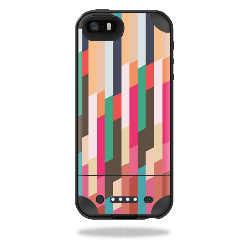 MJPIP5-Crazy Stripes Skin for Mophie Juice Pack Plus iPhone 5, 5S & SE Case Wrap Cover Sticker - Crazy Stripes -  MightySkins