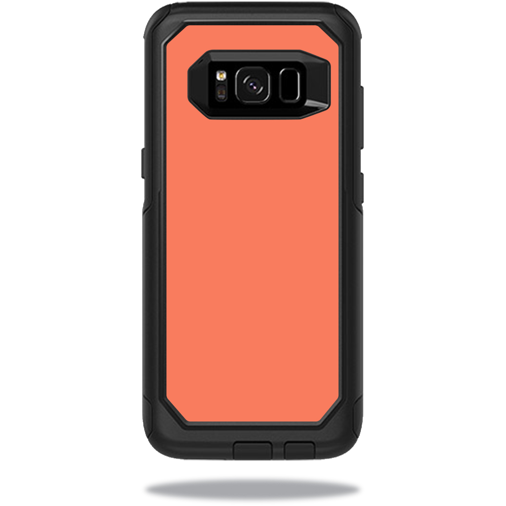 OTCSGS8-Solid Salmon Skin for Otterbox Commuter Samsung Galaxy S8 Case Wrap Cover Sticker - Solid Salmon -  MightySkins
