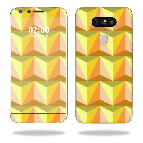 Picture of MightySkins LGG5-Angle Orange Skin for LG G5 Wrap Cover Sticker - Angle Orange