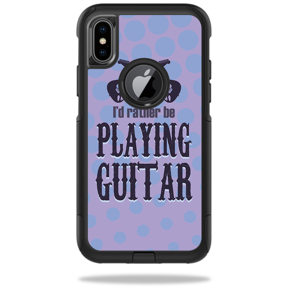 OTCIPX-Playing Guitar Skin for Otterbox Commuter iPhone X or XS Case - Playing Guitar -  MightySkins