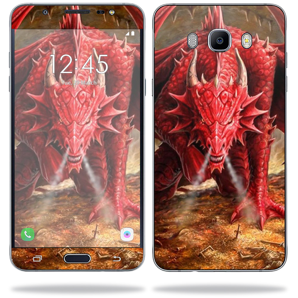 SAGJ7-Angry Dragon Skin for Samsung Galaxy J7 2016 Wrap Cover Sticker - Angry Dragon -  MightySkins