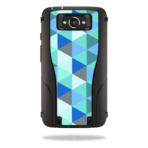 Picture of MightySkins OTDMODTUR-Blue Kaleidoscope Skin for Otterbox Defender Droid Turbo Case Wrap Cover Sticker - Blue Kaleidoscope