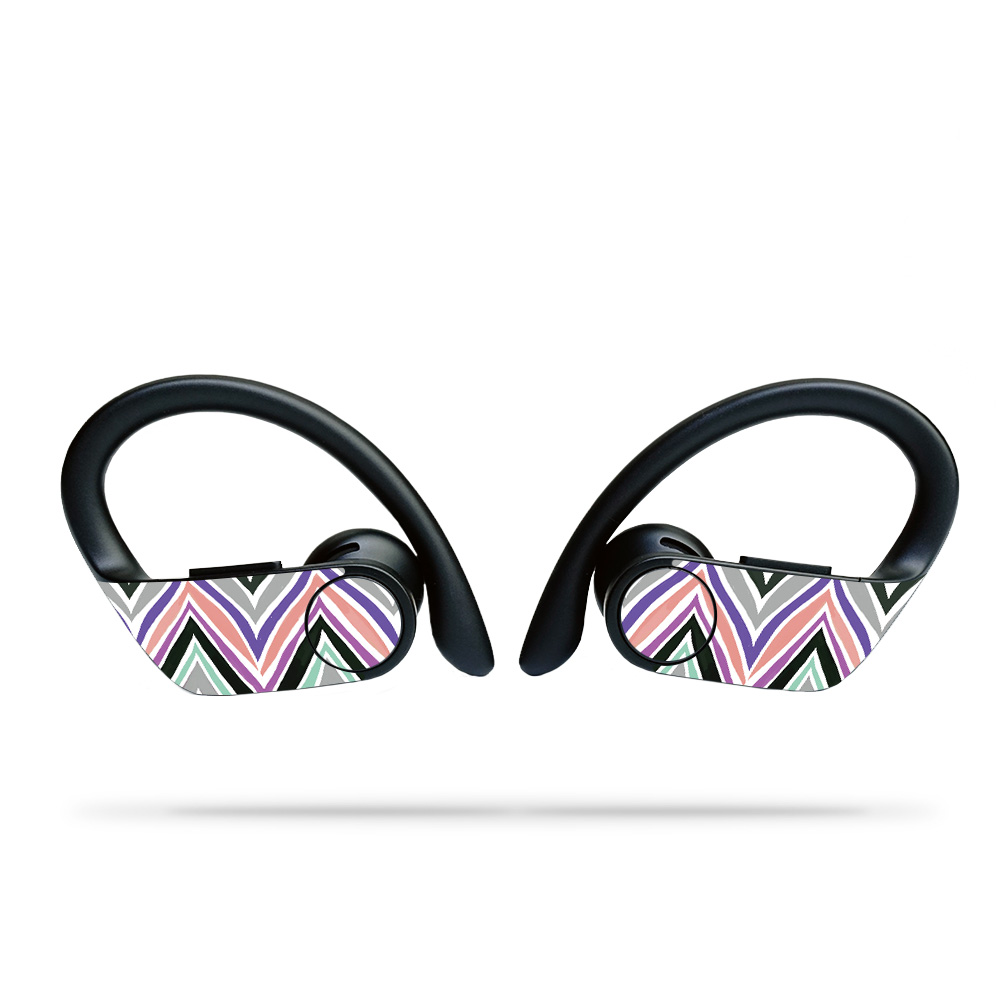 BEPOBPR-Colorful Chevron Skin for Dre Powerbeats Pro Wireless Headphones - Colorful Chevron -  MightySkins