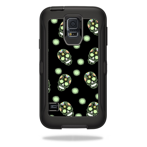 OTDSGS5-Glowing Skulls Skin for Otterbox Defender Samsung Galaxy S5 Case Wrap Cover Sticker - Glowing Skulls -  MightySkins