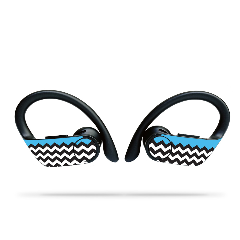 BEPOBPR-Baby Blue Chevron Skin for Dre Powerbeats Pro Wireless Headphones - Baby Blue Chevron -  MightySkins