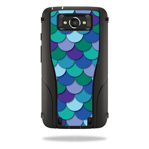 Picture of MightySkins OTDMODTUR-Blue Scales Skin for Otterbox Defender Droid Turbo Case Wrap Cover Sticker - Blue Scales