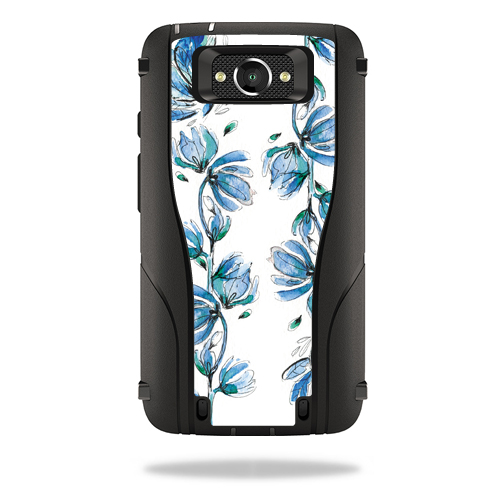 Picture of MightySkins OTDMODTUR-Blue Vines Skin for Otterbox Defender Droid Turbo Case Wrap Cover Sticker - Blue Vines