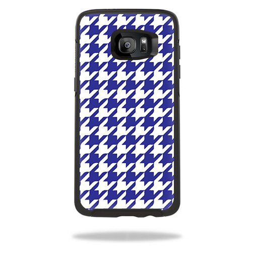 OTSSGS7ED-Blue Houndstooth Skin for Otterbox Symmetry Samsung Galaxy S7 Edge Case - Blue Houndstooth -  MightySkins