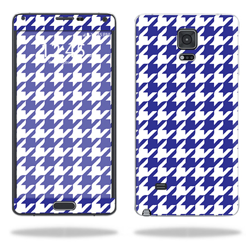 SGNOTE4-Blue Houndstooth Skin for Samsung Galaxy Note 4 - Blue Houndstooth -  MightySkins