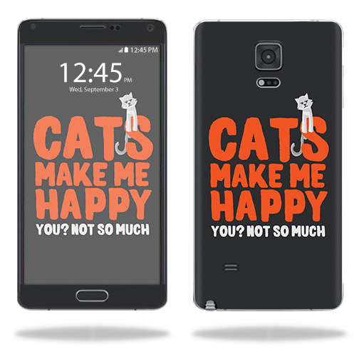 SGNOTE4-Cats Make Me Happy Skin for Samsung Galaxy Note 4 - Cats Make Me Happy -  MightySkins