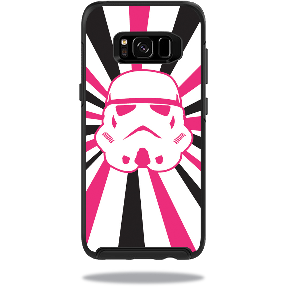 OTSSGS8-Pink Star Rays Skin for Otterbox Symmetry Samsung Galaxy S8 Case Wrap Cover Sticker - Pink Star Rays -  MightySkins