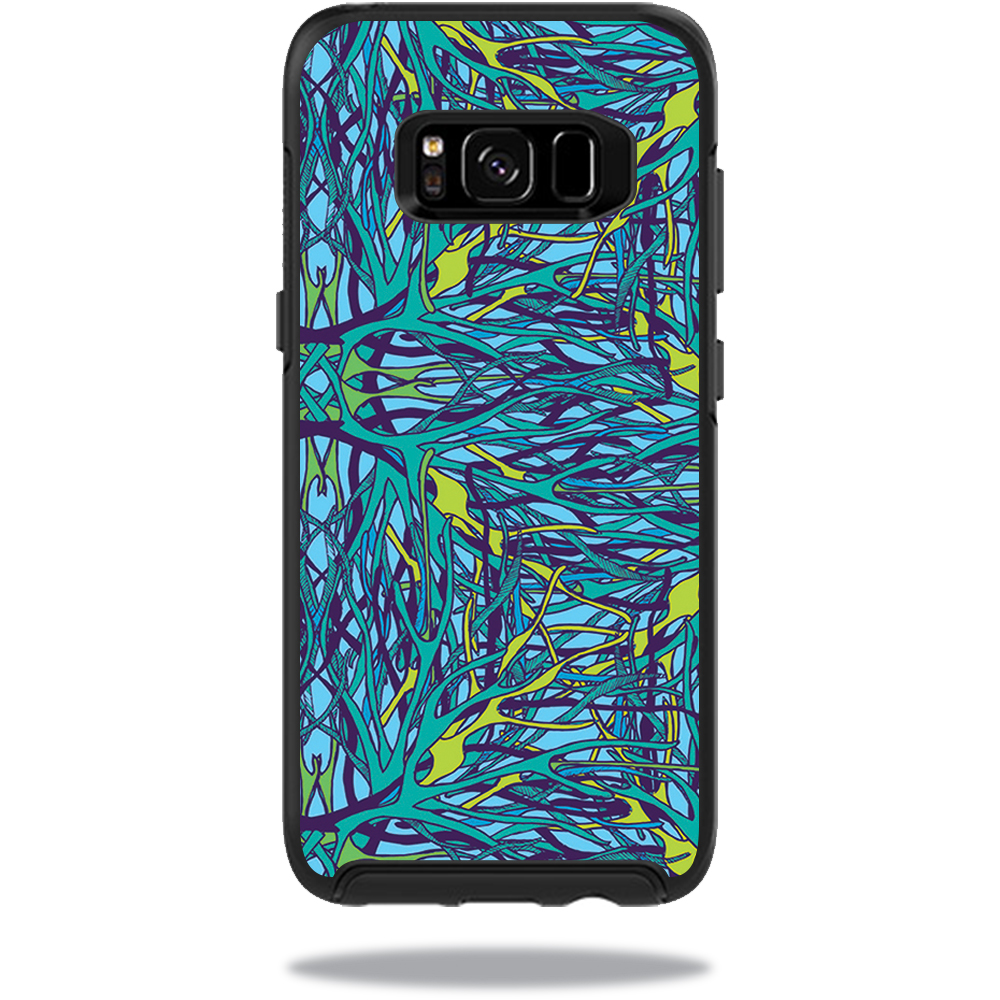 OTSSGS8-Blue Veins Skin for Otterbox Symmetry Samsung Galaxy S8 Case Wrap Cover Sticker - Blue Veins -  MightySkins
