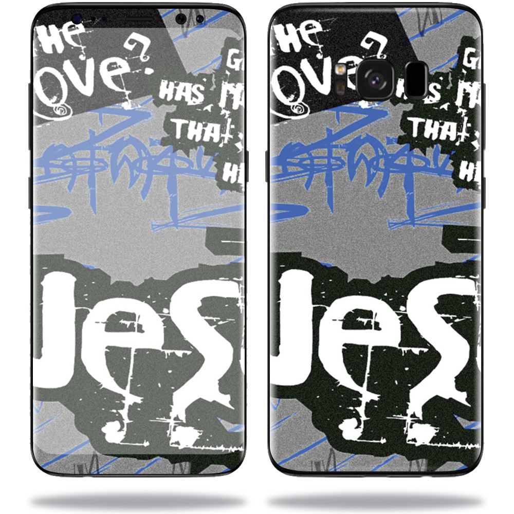 SAGS8-Love Jesus Skin for Samsung Galaxy S8 Wrap Cover Sticker - Love Jesus -  MightySkins