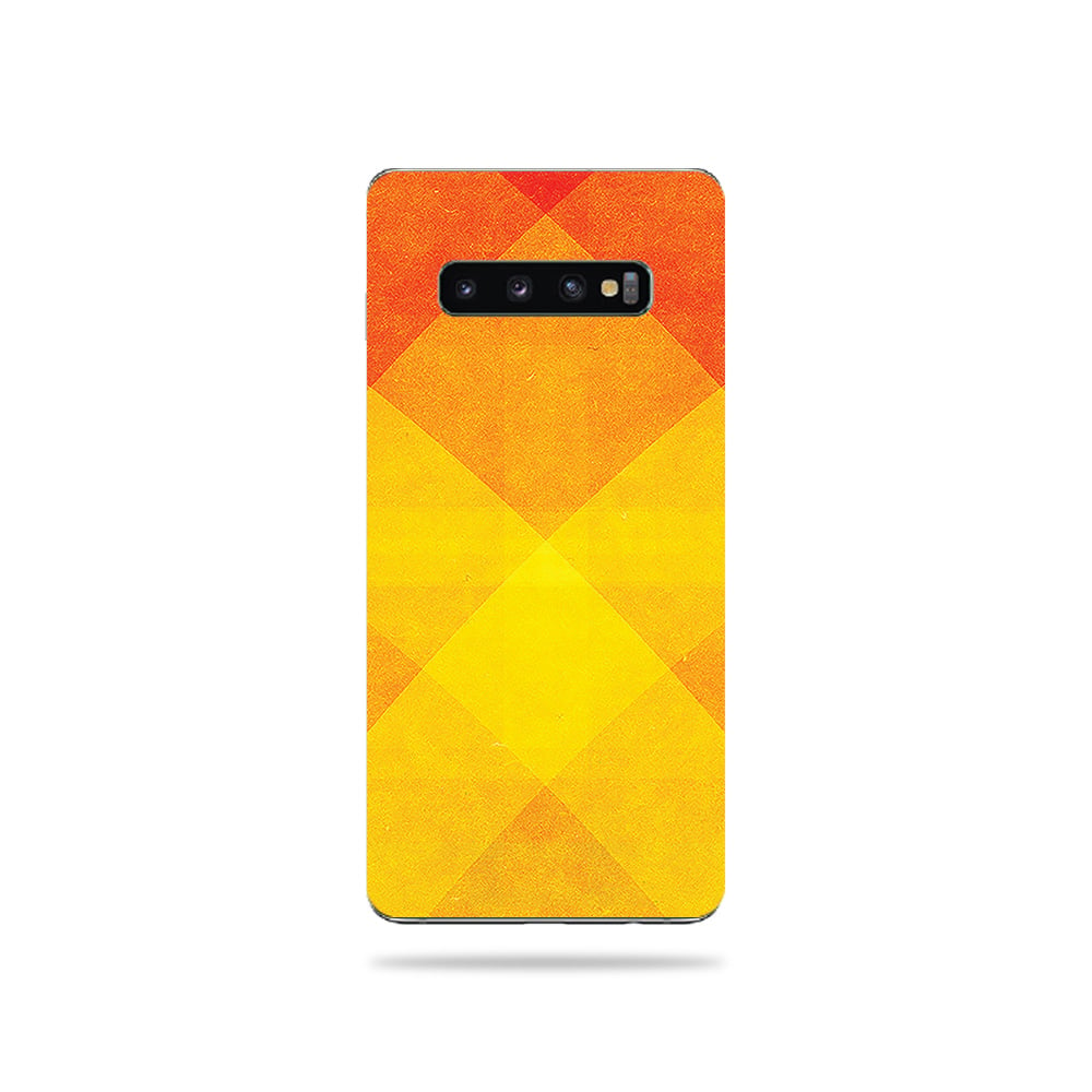 SAGS10PL-Orange Texture Skin for Samsung Galaxy S10 Plus - Orange Texture -  MightySkins