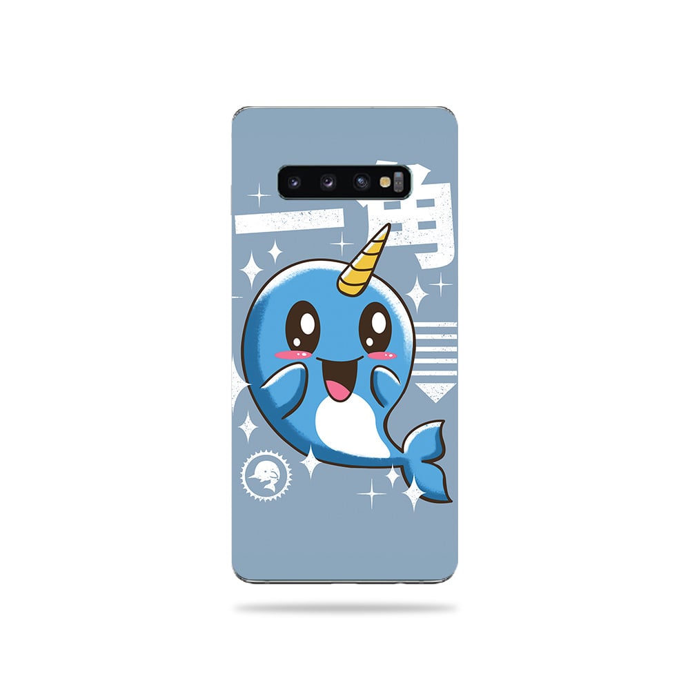 SAGS10PL-Narwhal Kawaii Skin for Samsung Galaxy S10 Plus - Narwhal Kawaii -  MightySkins