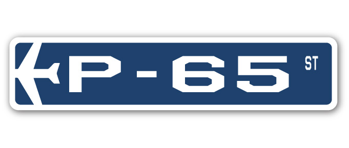 SSA-P-65 4 x 18 in. Air Force Aircraft Military Street Sign - P-65 -  SignMission