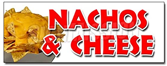 24 in. Nachos & Cheese Decal Sticker - Snack Melted Mexican Food Tacos Tex Mex -  Amistad, AM3940870