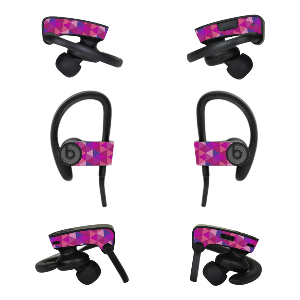 BEPOB3-Pink Kaleidoscope Skin for Dr Dre Powerbeats3 Wireless In-Ear Headphones - Pink Kaleidoscope -  MightySkins