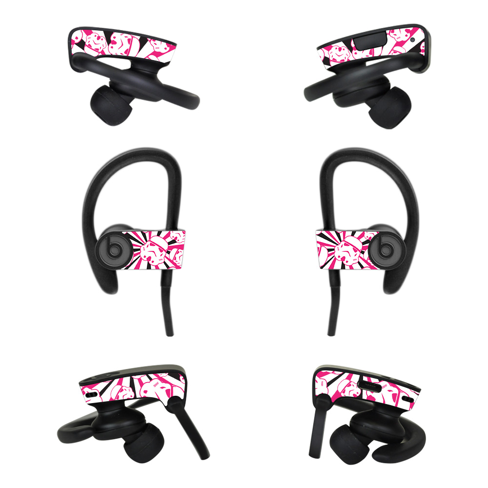 BEPOB3-Pink Trooper Storm Skin for Dr Dre Powerbeats3 Wireless In-Ear Headphones - Pink Trooper Storm -  MightySkins