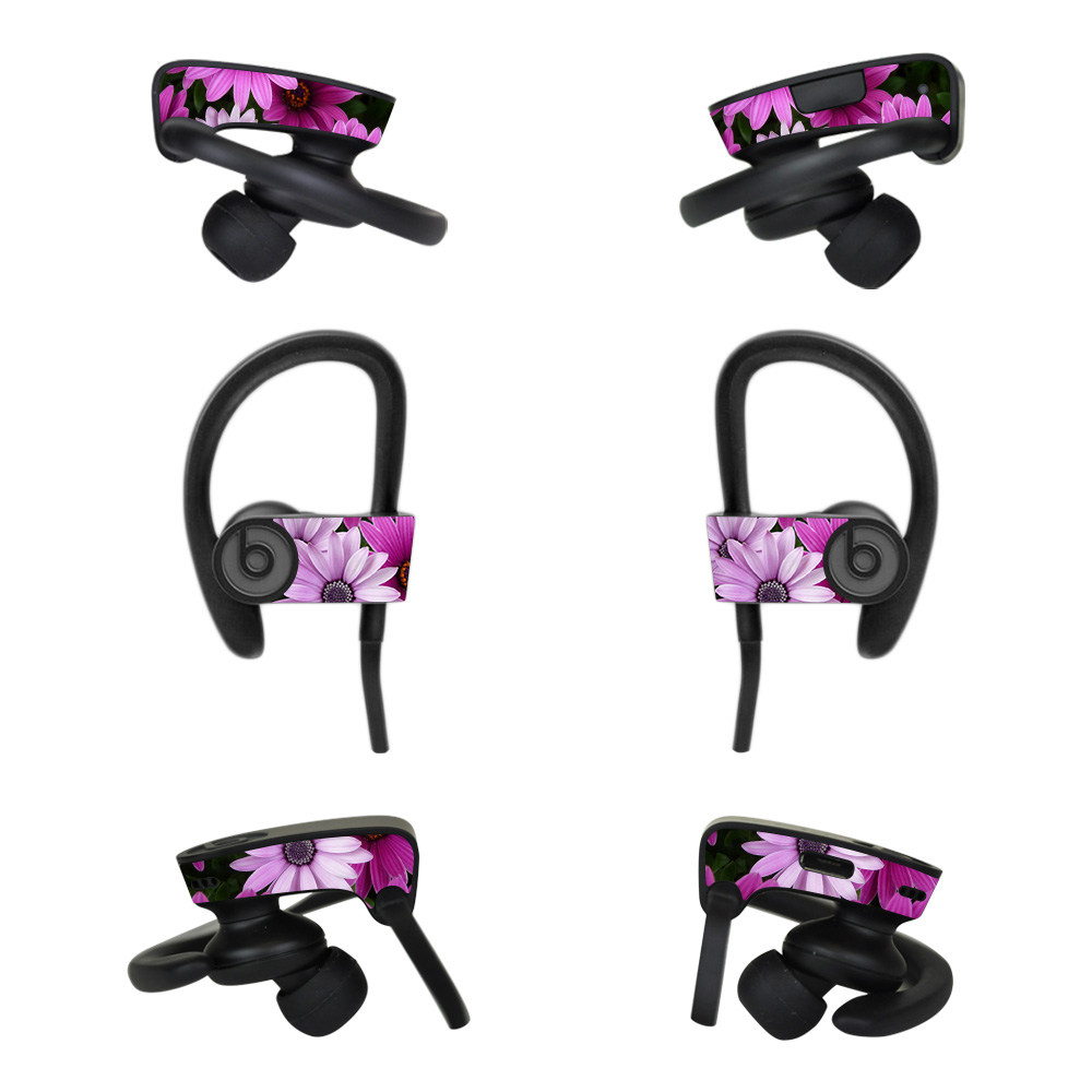 BEPOB3-Purple Flowers Skin for Dr Dre Powerbeats3 Wireless In-Ear Headphones - Purple Flowers -  MightySkins