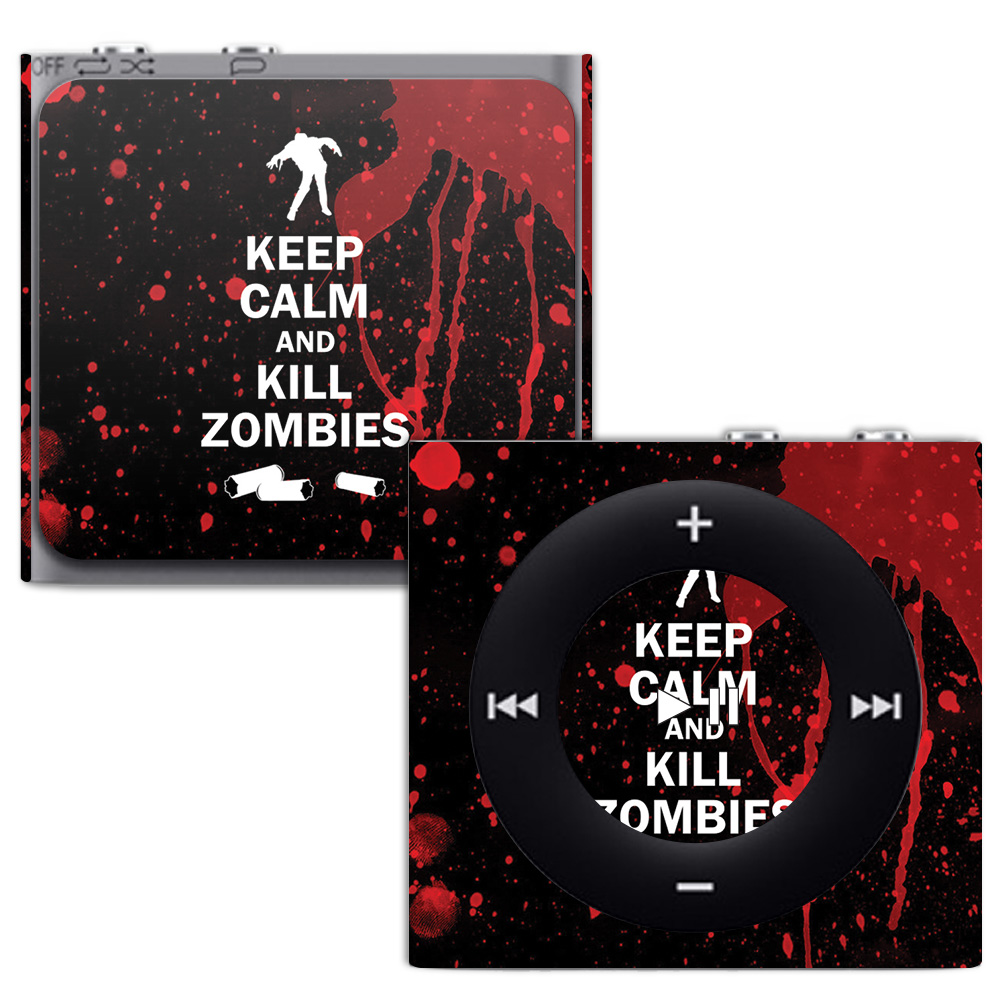 APIPSH-Kill Zombies Skin for Apple iPod Shuffle 4G - Kill Zombies -  MightySkins