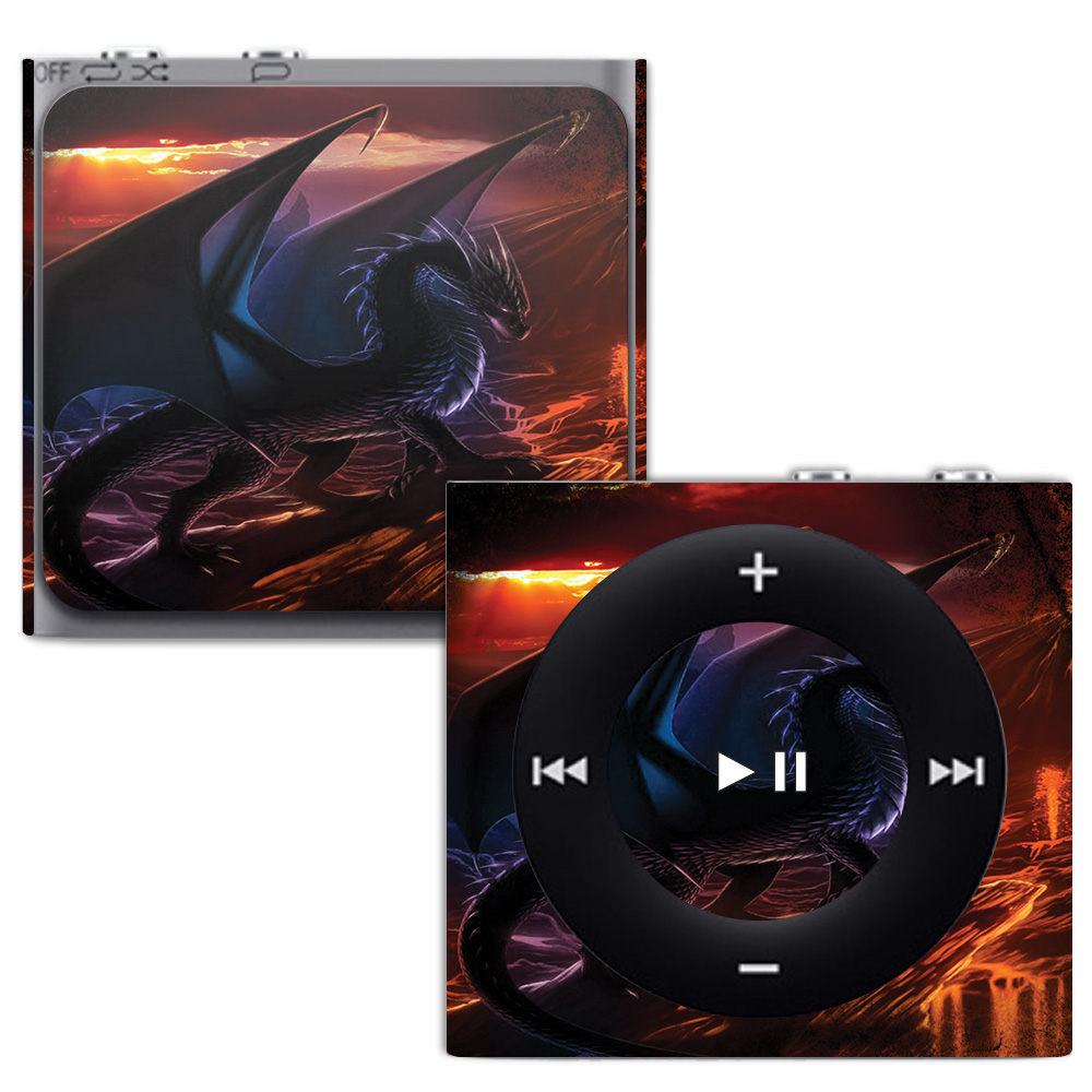 APIPSH-Fire Dragon Skin for Apple iPod Shuffle 4G - Fire Dragon -  MightySkins