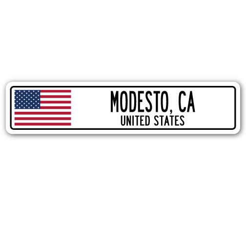 SSC-Modesto Ca Us Street Sign - Modesto, CA, United States -  SignMission