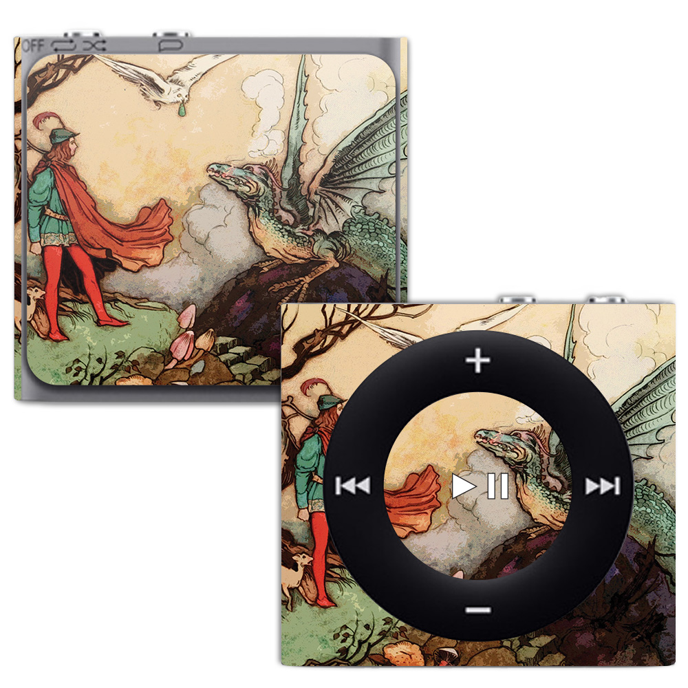 APIPSH-Tale Of A Dragon Skin for Apple iPod Shuffle 4G - Tale of A Dragon -  MightySkins