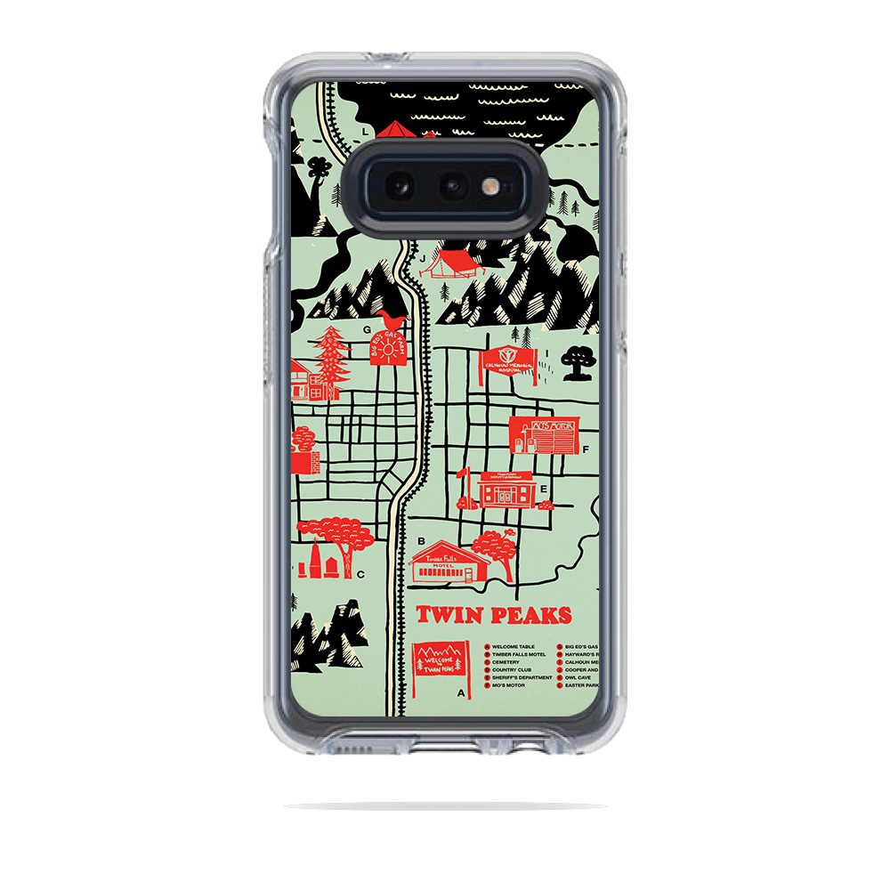 OTSYSG10E-Twin Peaks Map Skin for Otterbox Symmetry Samsung Galaxy 10E - Twin Peaks Map -  MightySkins