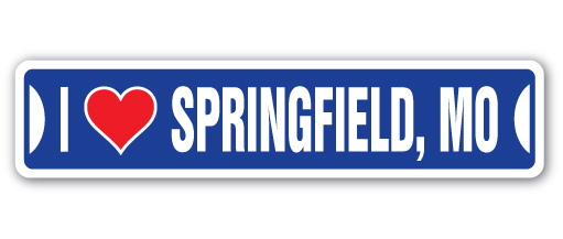 SSIL-Springfield Mo Street Sign - I Love Springfield, Missouri -  SignMission