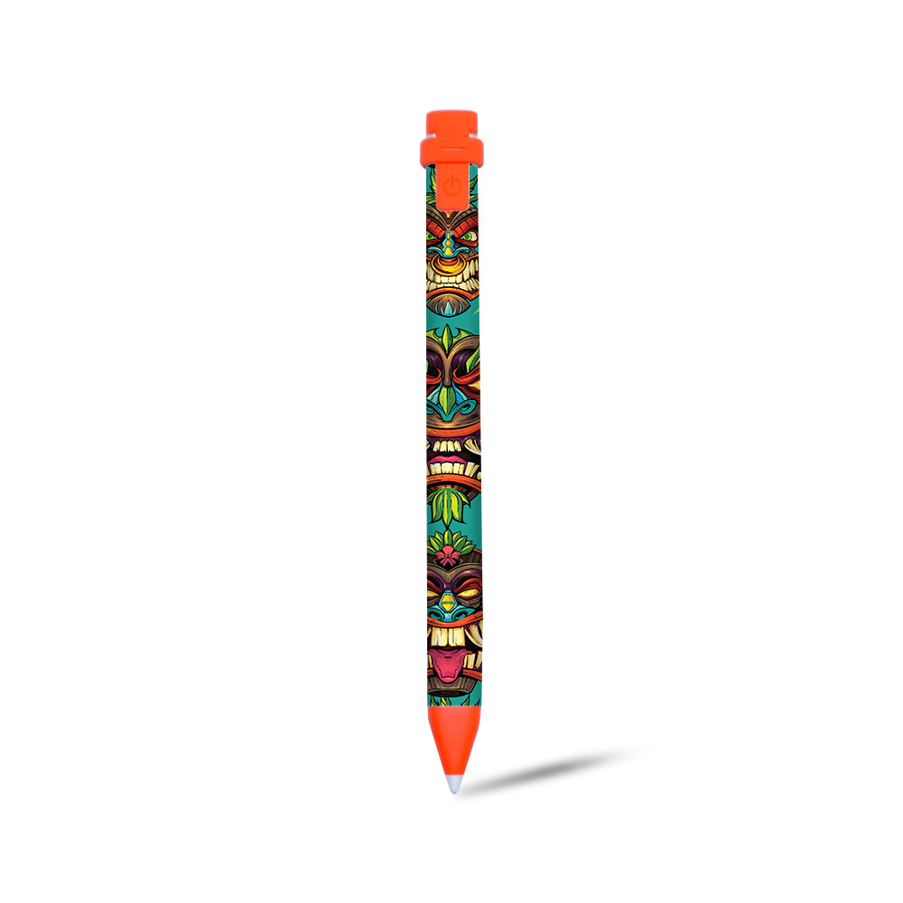 LOGCRP-Crazy Tikis Skin for Logitech Crayon Digital Pencil iPad 6th Gen - Crazy Tikis -  MightySkins