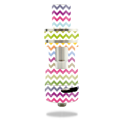 Picture of MightySkins UWRAFALE-Rainbow Chevron Skin for Uwell Rafale Tank Mod Sticker - Vape Rainbow Chevron