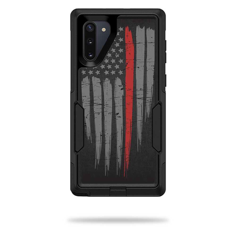 OTCSNO10-Thin Red Line Skin for Otterbox Commuter Samsung Galaxy Note 10 - Thin Red Line -  MightySkins