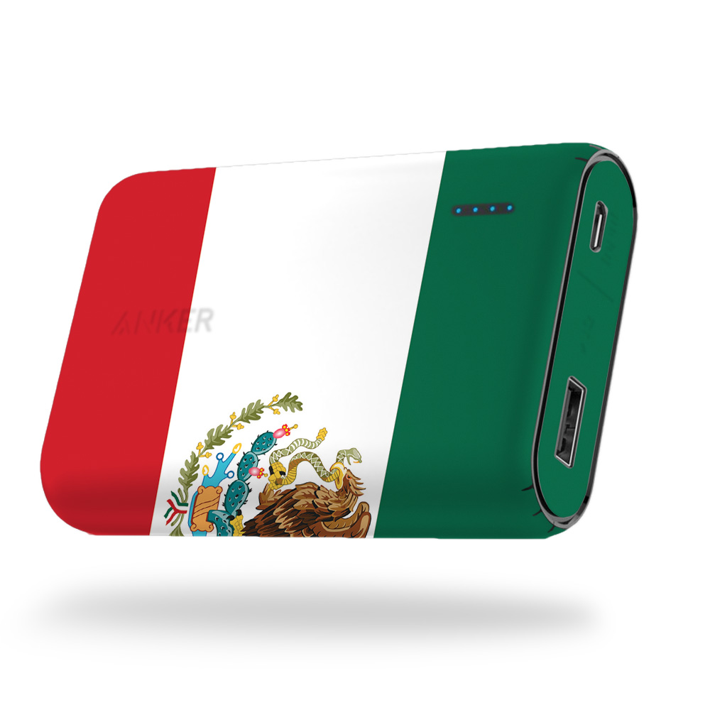 Picture of MightySkins ANPC10K-Mexican Flag Skin for Anker Powercore 10000 - Mexican Flag