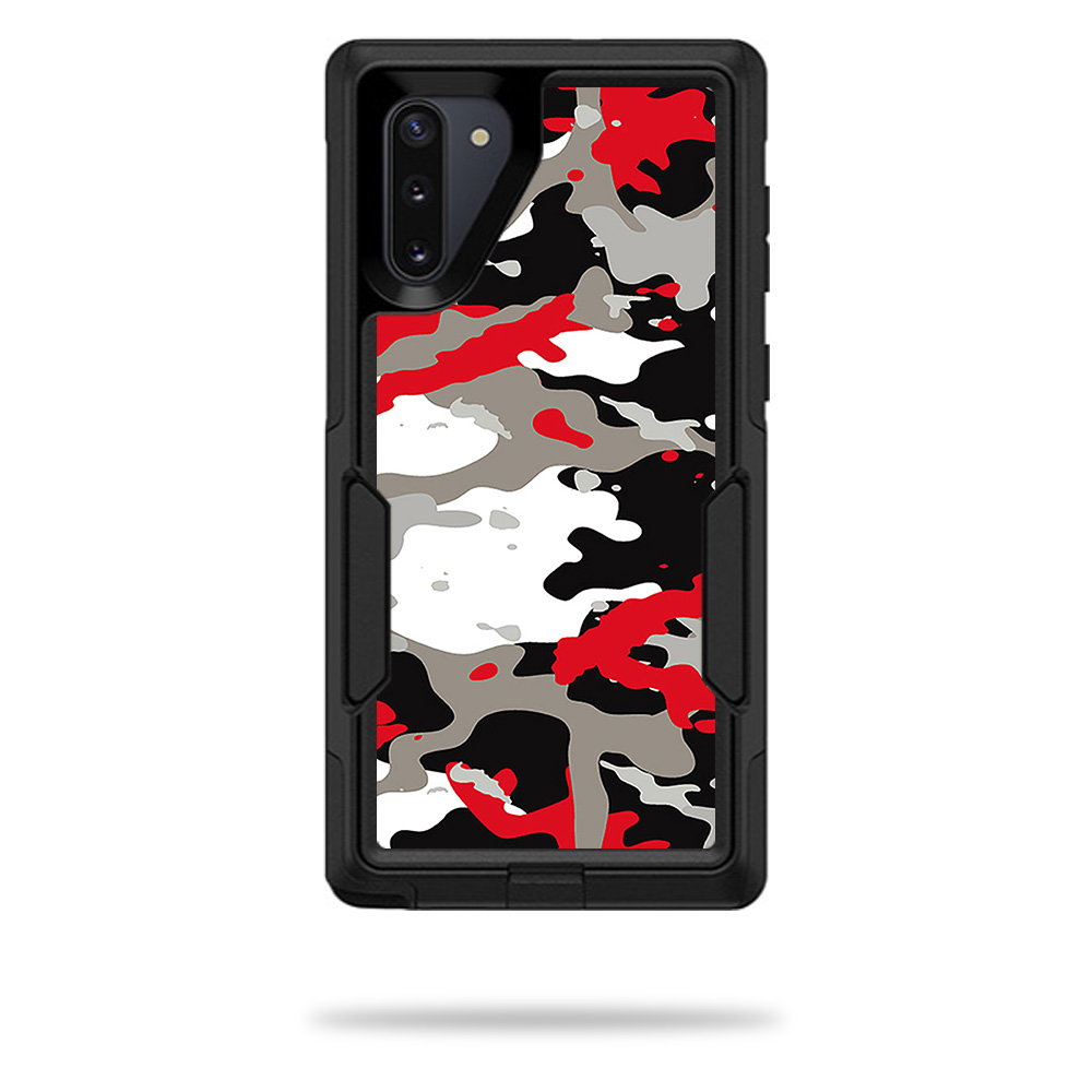 OTCSNO10-Red Camo Skin for Otterbox Commuter Samsung Galaxy Note 10 - Red Camo -  MightySkins